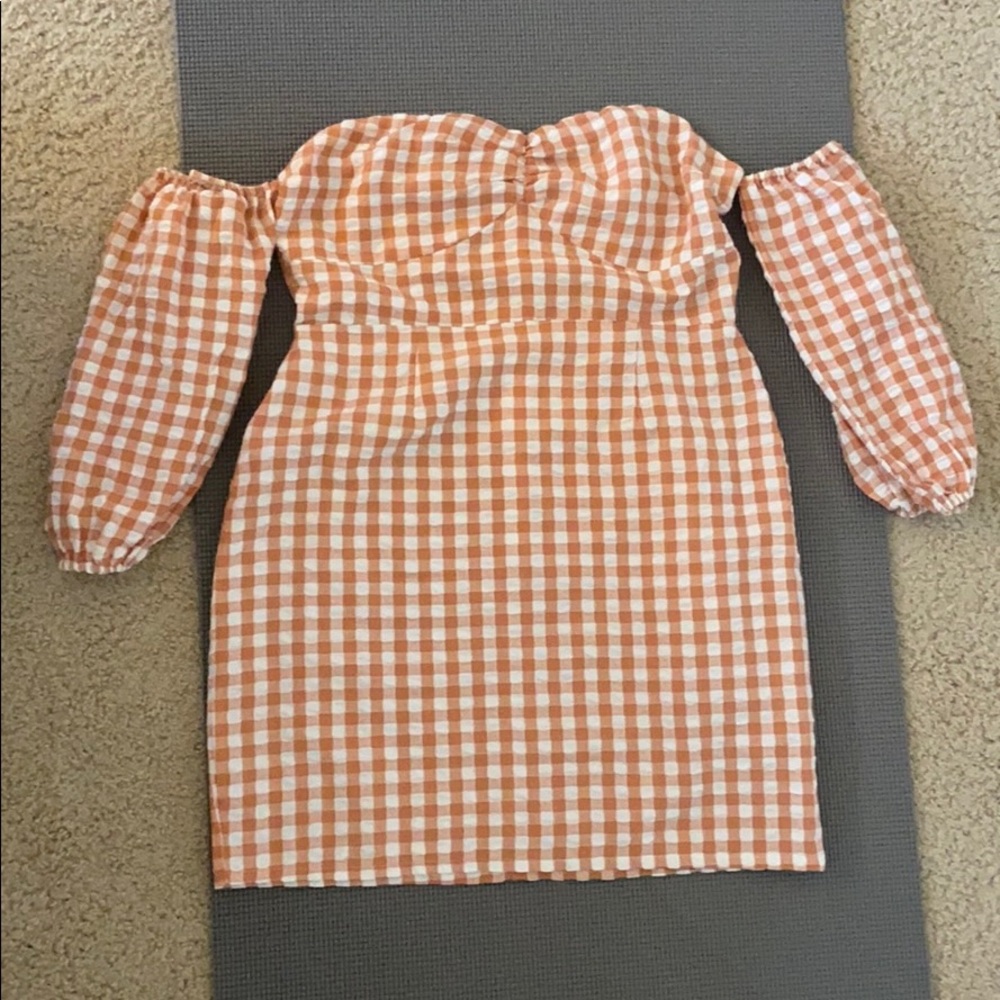 Off the shoulder Plaide Summer Dress